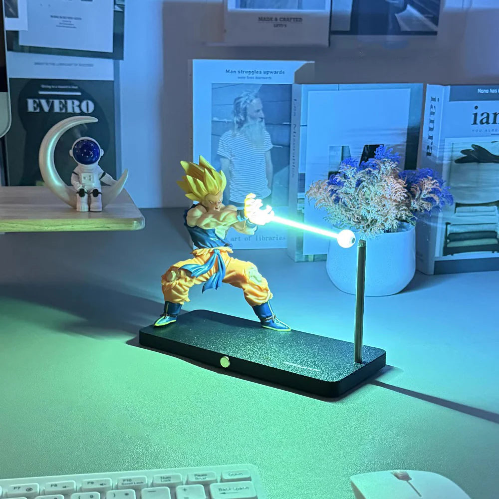 Dragon Ball Z Goku Kamehameha Creative Magnetic Ambient Light Model Decor