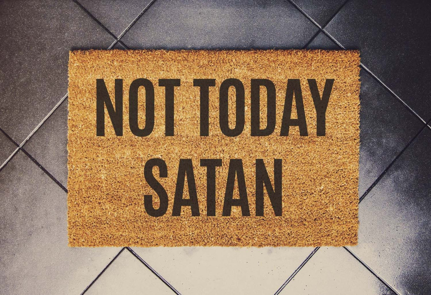 Not Today Satan LOTR inspired Doormat, Shoes Doormat, Funny Doormat, Funny Door Mat, Birthday Gift, Wedding Gift,