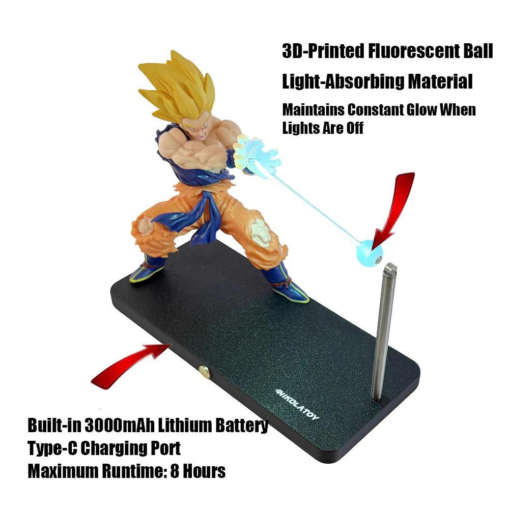Dragon Ball Z Goku Kamehameha Creative Magnetic Ambient Light Model Decor