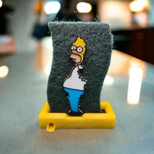 Lustiges Seifen- und Schwamm-Abtropfgestell für die Küchenspüle mit Homer Simpson