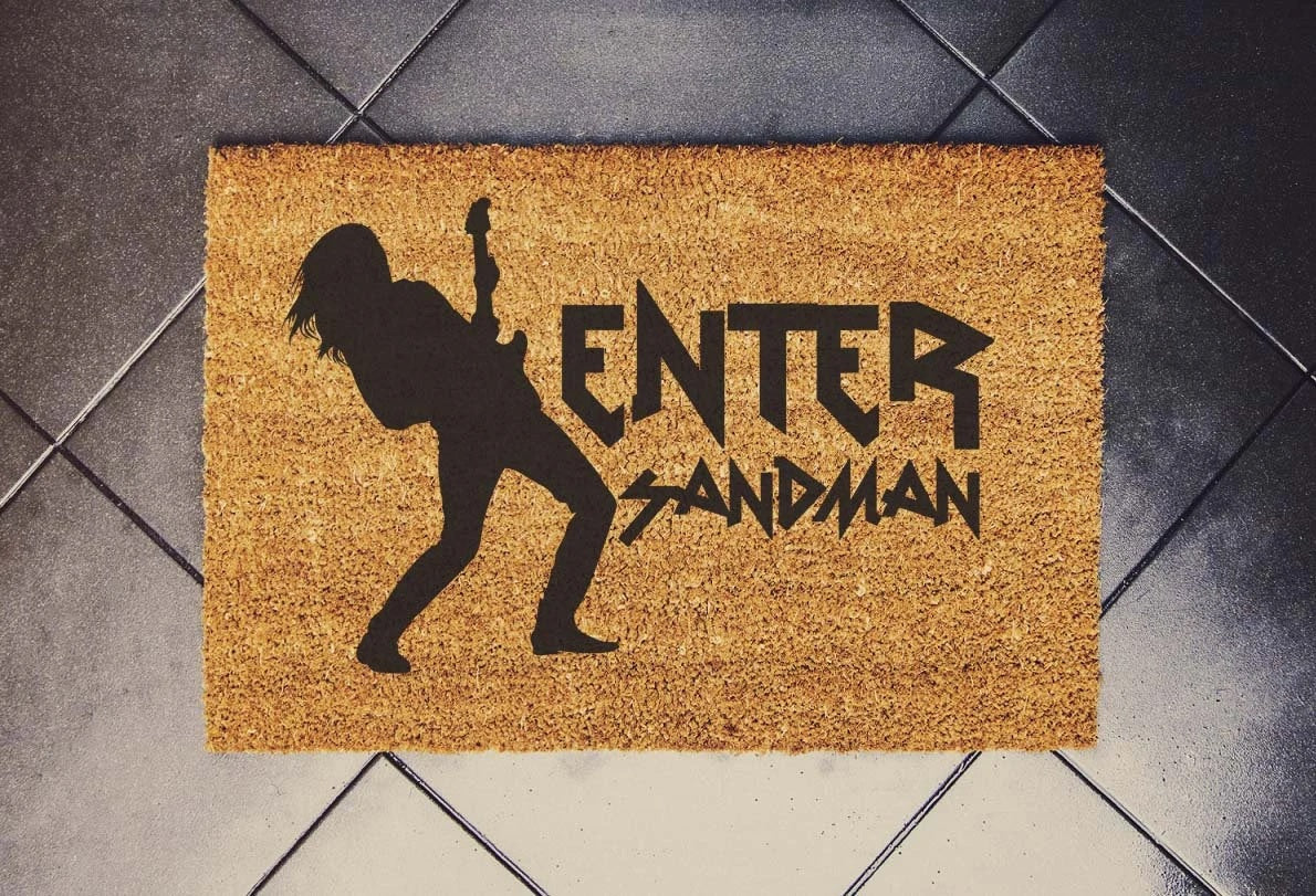 Enter Sandman - Metallica Door Mat 60cm x 40cm welcome mat