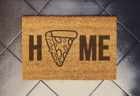 Pizza Home Shoes Doormat, Funny Doormat, Funny Door Mat, Birthday Gift, Wedding Gift,