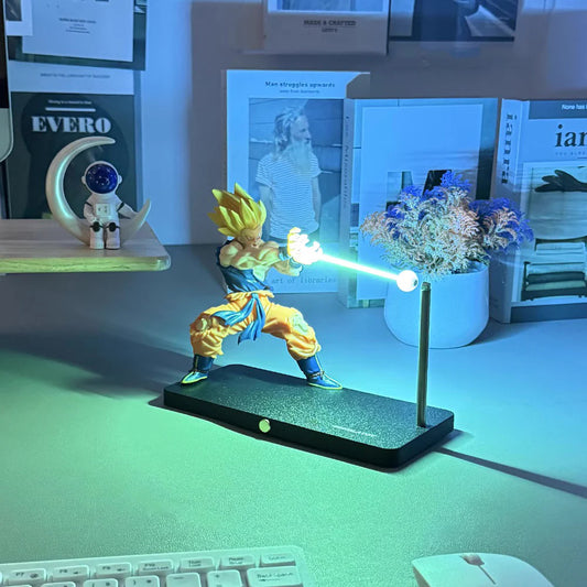 Dragon Ball Z Goku Kamehameha Creative Magnetic Ambient Light Model Decor